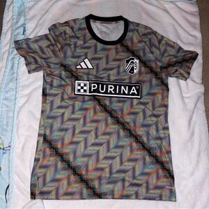 Adidas St Louis City SC Hispanic Celebration Pre Match Jersey Size L New W Tags